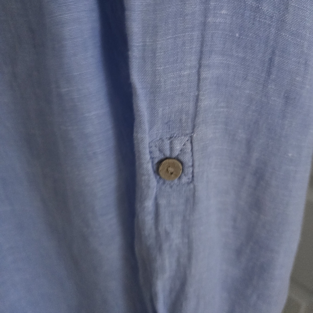 Sigrid Olsen Light Blue Button Down Shirt - Picture 4 of 6